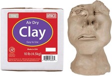 4630-3C Air Dry Modeling Clay 10-Pound Gray