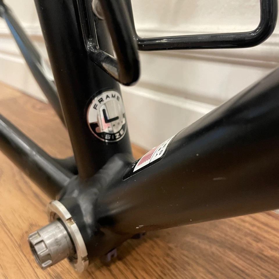 Conjunto de quadro de bicicleta de estrada Giant TCR Zero grande 56 cm carbono e alumínio Dura Ace - Imagem 3 de 4