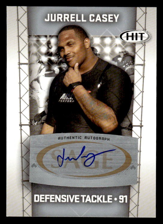 Jurrell Casey SA-GE Hit Autographs #A31 Silver