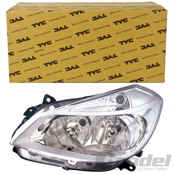 TYC Hauptscheinwerfer H7/H7 Passend FüR Renault Clio III Grandtour 1.2 - 1.6 16V-image