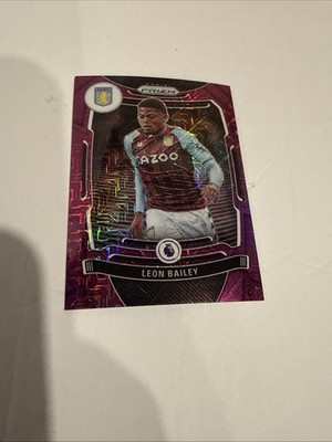 2021-22 Panini Chronicles Soccer Purple Mojo Prizm Leon Bailey #209