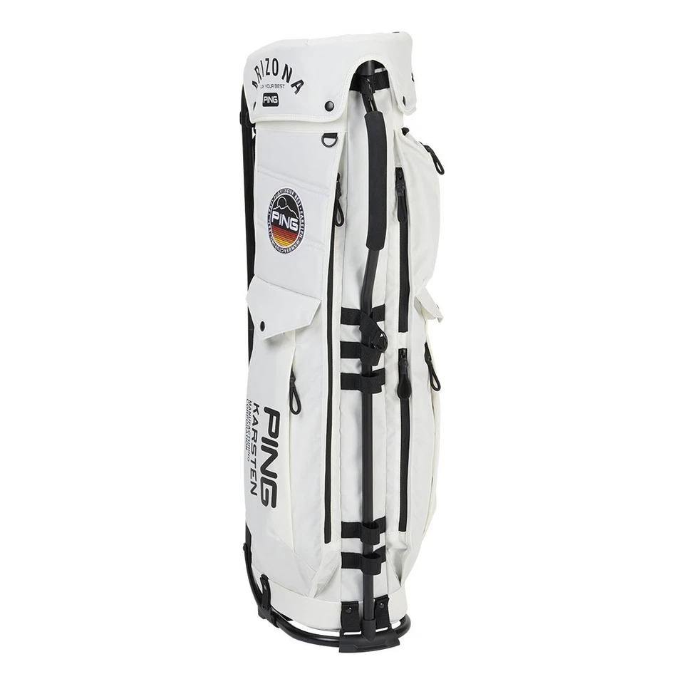 PING Golf Pipe Frame Carry Stand Bag 9 in 4-Way Divider Lightweight Orange 2025 - Image 2 of 4