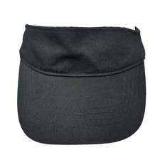 Unbranded Strapback Visor Hat Black One Size Adjustable Blank Outdoor