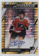 2023-24 O-Pee-Chee Platinum Rookie Seismic Gold 8/25 Elliot Desnoyers Auto 0p1z