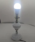 Vintage  Milk Glass Table Lamp  Hobnail. No shade