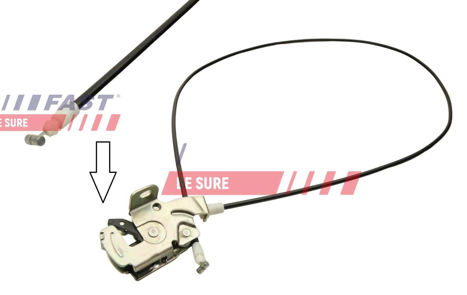 Serrure haute Ducato arrière gauche bloquée : réparation FT95417 acier