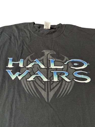 Vintage Delta Pro Weight Y2K Black Large T Shirt Halo Wars Video Game Promo Tee - Picture 2 of 3