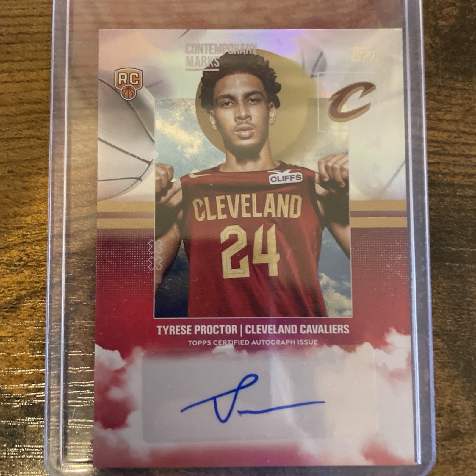 2025-26 Topps Tyrese Proctor Contemporary Marks Auto RC #CM-TP Cavs