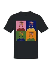 Frida Kahlo Pop Art Floral Portrait Women's T-shirt