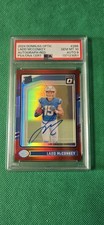 2024 Panini Donruss Optic Ladd McConkey #266 Red On Card Auto # 25/75 PSA 10