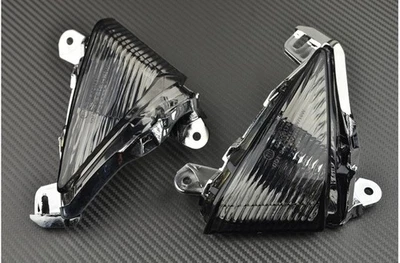 Clignotants Avant Fumés Noirs Pour KAWASAKI Z1000 Z 1000 Z-1000 ZRT00B 2007-2009 - Photo 1/2