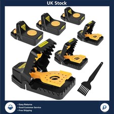 Heavy Duty Instant Kill Reusable Rat Trap Large Mouse Chipmunk 6 Pack