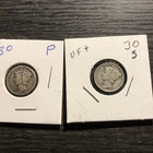 1930 P S MERCURY DIME. FINE CONDITION. KEY DATE