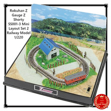 Rokuhan Spur Z Shorty SS001-3 Mini Layout Set 2 Eisenbahnmodell 1/220 Japan Neu