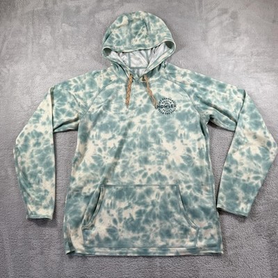 Howler Brothers Hoodie Sweatshirt Mens M Green Tie Dye Los Hermanos Loggerhead