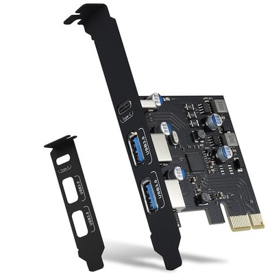 1X(USB-PCIE-Karte, 18 W Stromversorgung, PCI Express 3-Port (Typ C, 2 X Typ9189