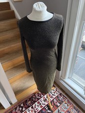 PAPAYA GOLD & BLACK shimmer GUESTLIST DRESS