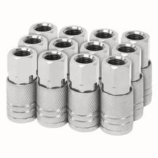Industrial Air Coupler 1/4 Inch NPT Female Quick Connect Fittings 12 PCS