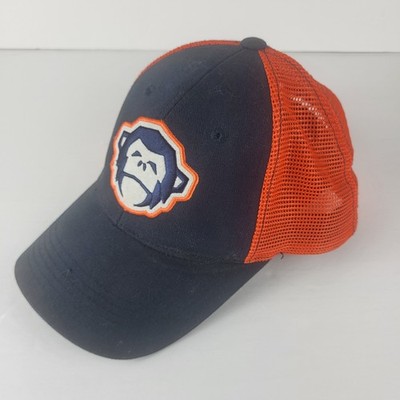 Howler Bros Hat Cap Strap Back Navy Blue Orange Trucker Mesh Patch Monkey Mens