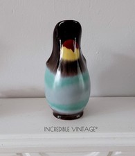 Vintage Mid Century Ceramic Tulip Vase Numbered Germany Drip Glaze MCM Foreign