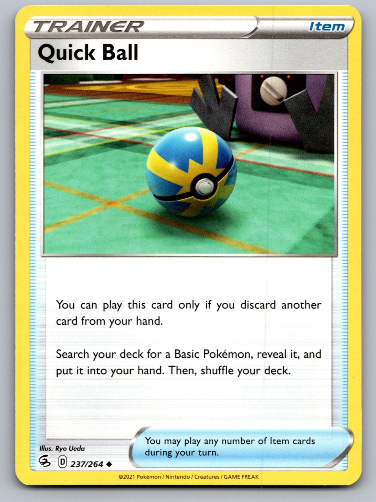 Quick Ball 237/264 Uncommon Fusion Strike Pokemon Near Mint