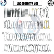 Set Strumenti Laparotomia Base - 108 Pezzi Acciaio Inox Chirurgico Grado Tedesco