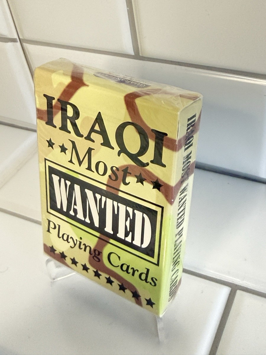 2003 Iraqi Most Wanted Playing Cards Military Iraq Saddam Liberty