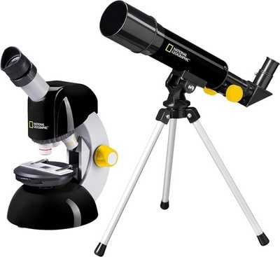 National Geographic 9118400 - Teleskop + Mikroskop Set, Linsen-Teleskop mit 29-f