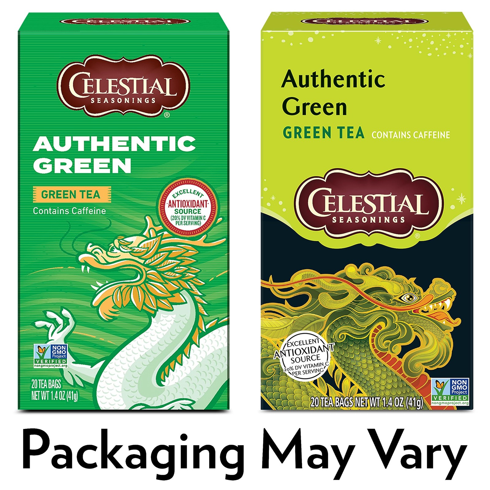 Celestial Seasonings Natural Green Tea 20 Count Pack Of 6 Antioxidant Caffein...