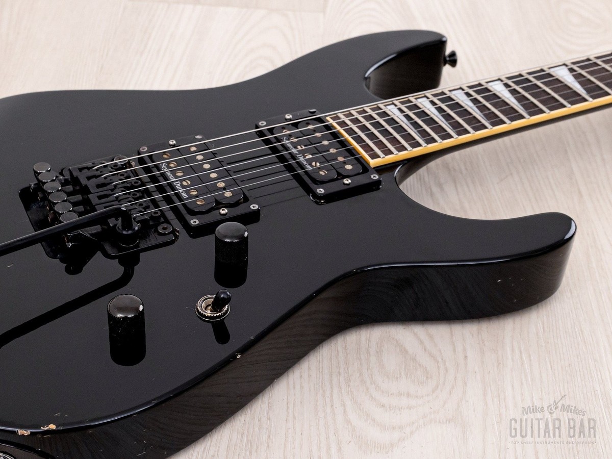 2002年 日本製 Jackson Stars Soloist SL-J2E 2002 Jackson Stars Soloist SL-J2 Neck Through Guitar Black w