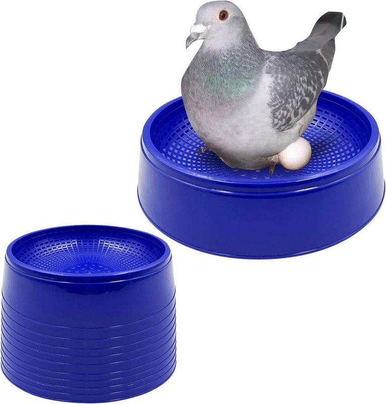 Ecjiuyi 10PCS Pigeon Nest Bowl,Racing Pigeon Breeding Hatching Nest Box Egg Basi