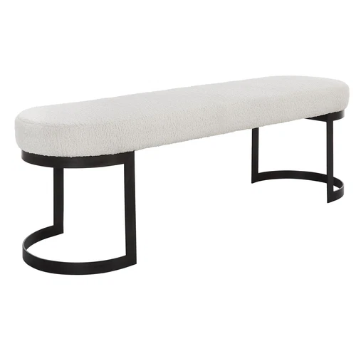 Uttermost Infinity Black Bench - Picture 3 of 6