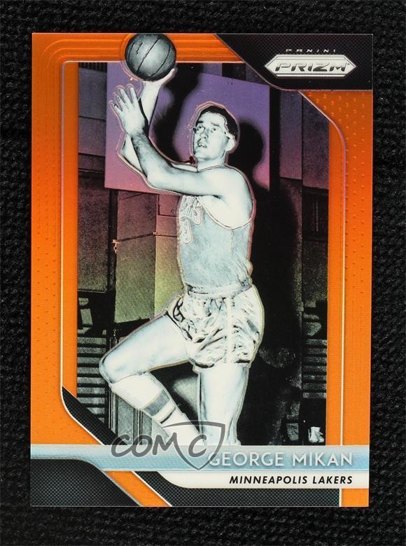 2018-19 Panini Prizm Orange Prizm 30/49 George Mikan #285 HOF 9l4
