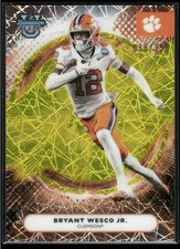 2025 Bowman University Best #56 Bryant Wesco Jr. Yellow Lazer #/250