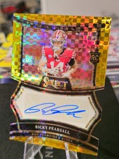 2024 PANINI SELECT GOLD DIE-CUT AUTO #RSP-RPL Ricky Pearsall RC #01/10 🔥 49ers 