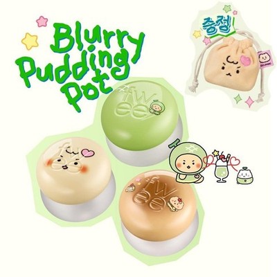 Fwee x MANGOMEE Edition Lip & Cheek Blurry Pudding Pot + Pouch 3Colors Blush