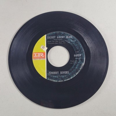 Johnny Rivers   Secret Agent Man   45 RPM Vinyl Single   1966   Imperial