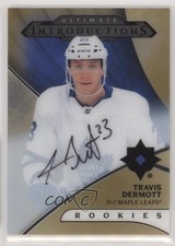 2018-19 Ultimate Collection Introductions Gold Travis Dermott Rookie Auto RC 0zu