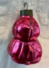 2 Vintage Heidt Shiny Brite Rosebud Teardrop Christmas Ornaments MADE IN US of A — photo 4