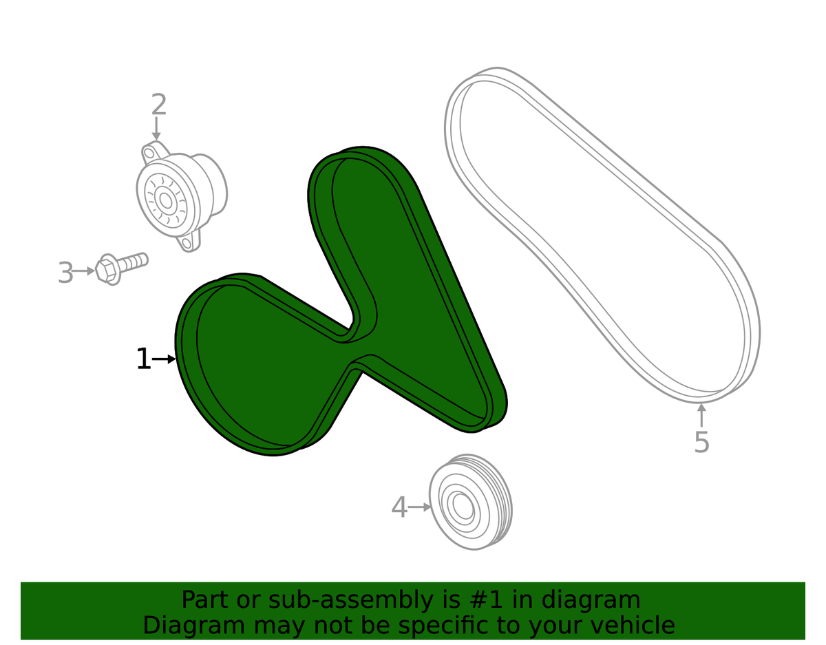 Genuine Ford Serpentine Belt HL3Z-8620-A | eBay