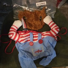 Funny Dog Cat Pet Costume Killer w/ knife Halloween Cosplay Cloth MED Ships Free