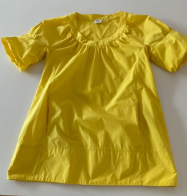   Caliban Rue de Mathieu Edition it. 42 dt. 34/36 gelb Kurzarm Bluse Tunika  