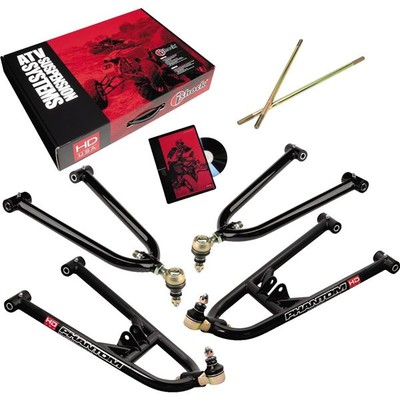 iShock i2500 Extended Phantom Front A-Arm Kit - Black - A23TRX4ST