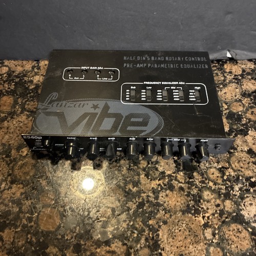Lanzar Vibe VBE420P Half Din Band Rotary Control Pre-Amp Parametric Equalizer