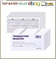 24 PCS Check Registers for Personal Checkbook, Easy to Read Checkbook Register