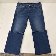 True Religion Women's Jeans Blue Denim Becca Mid Rise Bootcut 30