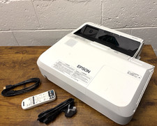 Epson EB-1450Ui 1080p 3800 Lumens HDMI Short Throw Projector Golf Sim READ DESC