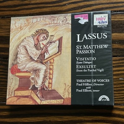 Lassus: St Matthew's Passion; Visitatio; Exsultet (NEW) - Hillier; Paul Elliot..