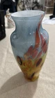 Heavy Large Vintage 1950's Murano Fratelli Toso Goldenrod Vase