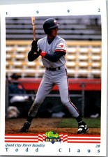Todd Claus 1992 Classic Best #226 Quad City River Bandits